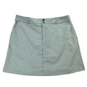 Banana Republic Tatter Houndstooth Plaid Skirt Golf Size 16 NEW